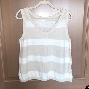 UpWest Striped Knit Tank Size M